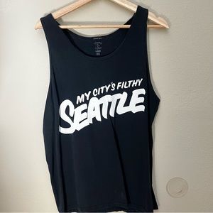 Macklemore Black Tank Large